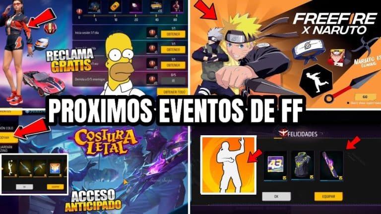 cuales son los eventos actuales en free fire